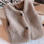 Gilet léger en tissu peluche pour l'hiver