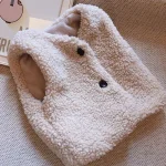 Gilet enfant en peluche, parfait pour l'automne