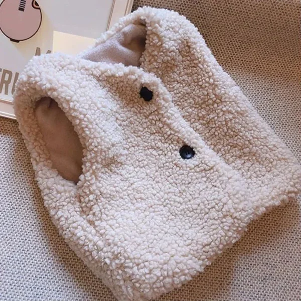 Gilet enfant en peluche, parfait pour l'automne
