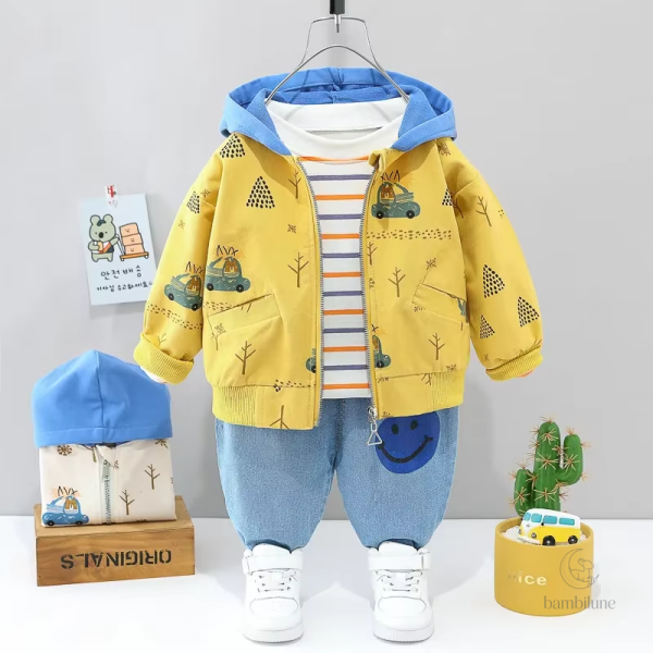 Tenue 3 pièces - Vêtements aventure pour jeunes enfants