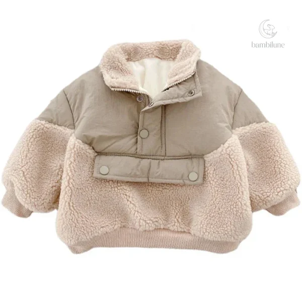 Manteau polaire confortable pour l'hiver des enfants