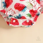 Vache ou fraise, barboteuse légère pour enfants