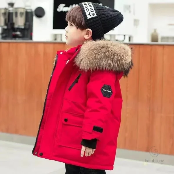Veste d'hiver douce et chaude pour les petits