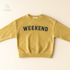Vêtement enfant "Week-end" en maille douce