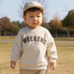 Mode enfantine automnale avec ce pull "Week-end