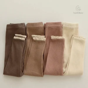 Leggings doux et confortables en tissu côtelé