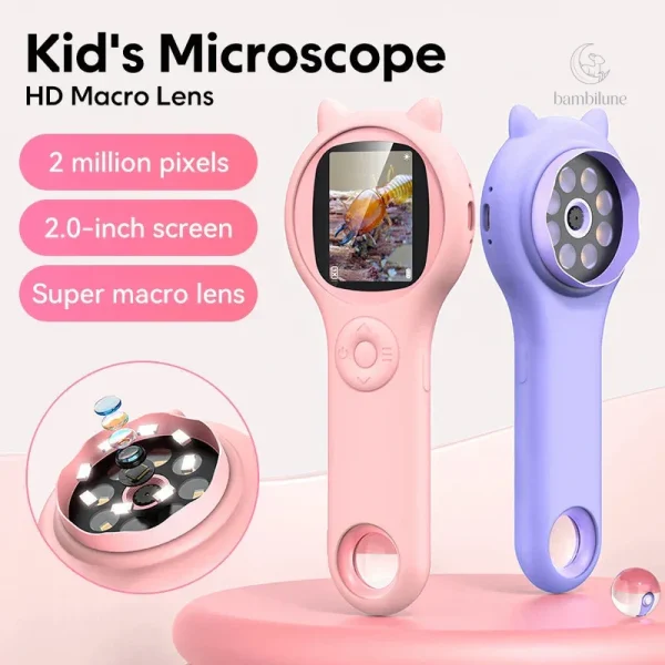 Mini microscope pour enfants de 4 à 5 ans