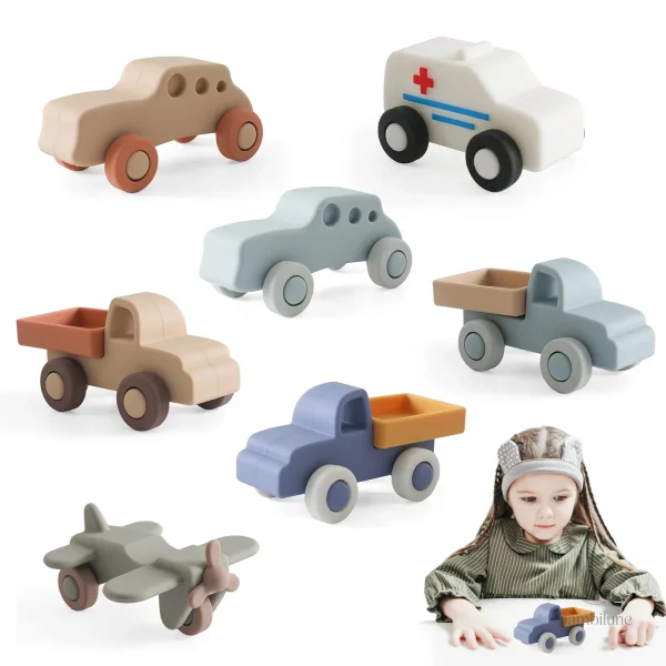 Mini Motion – Jouets en silicone pour véhicules éducatifs