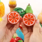 Jeu amusant avec pièces magnétiques en bois