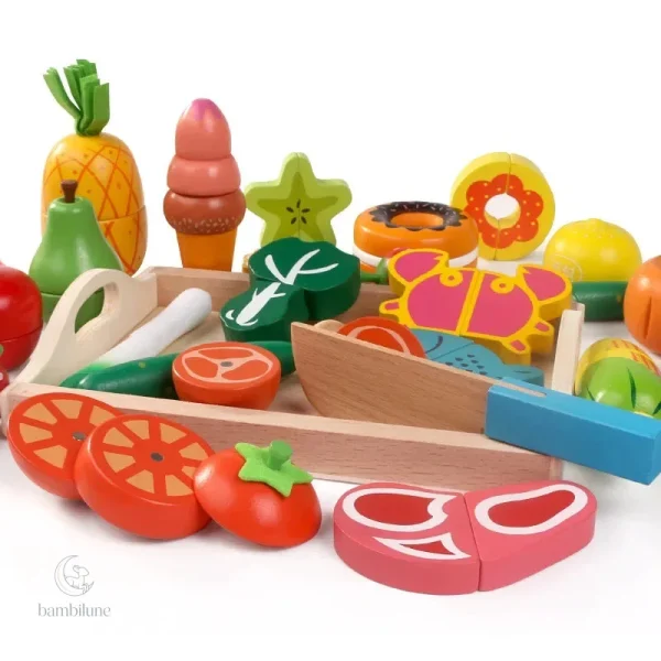 Set de jeu en bois pour initier à la cuisine