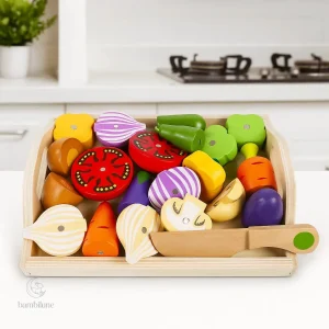 Set créatif en bois pour jouer à la cuisine