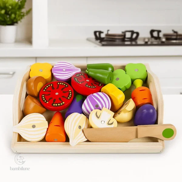 Set créatif en bois pour jouer à la cuisine
