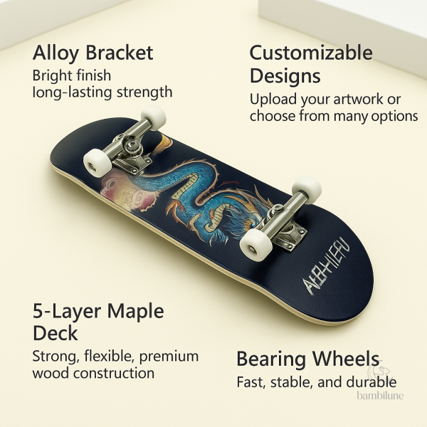 Skateboard à doigts résistant pour les tout-petits