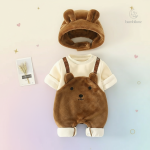Ensemble peluche pour l'automne et l'hiver des enfants