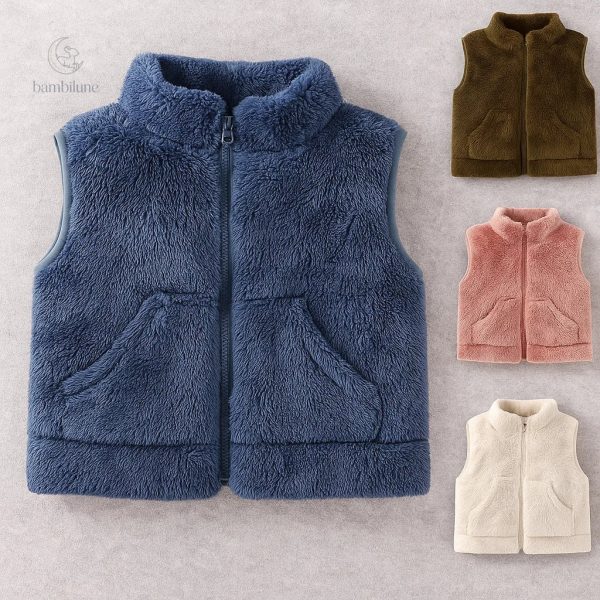 Gilet enfant avec doublure en polaire pour l'hiver
