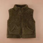 Gilet d'hiver pour enfants, style décontracté et chaud