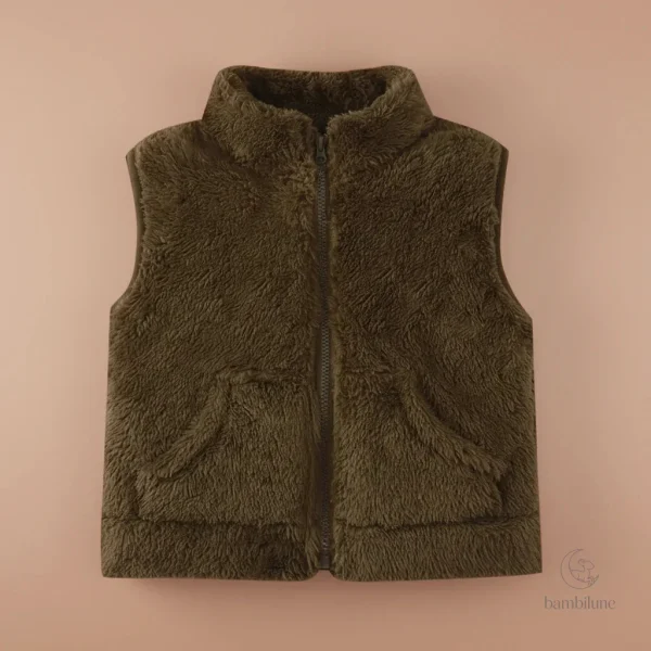 Gilet d'hiver pour enfants, style décontracté et chaud