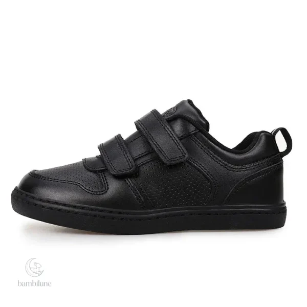 Chaussures en cuir à velcro, design adapté aux enfants