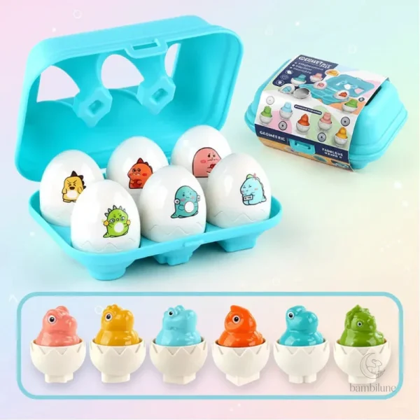 Jeu de tri d'œufs adapté aux enfants dès 1 an