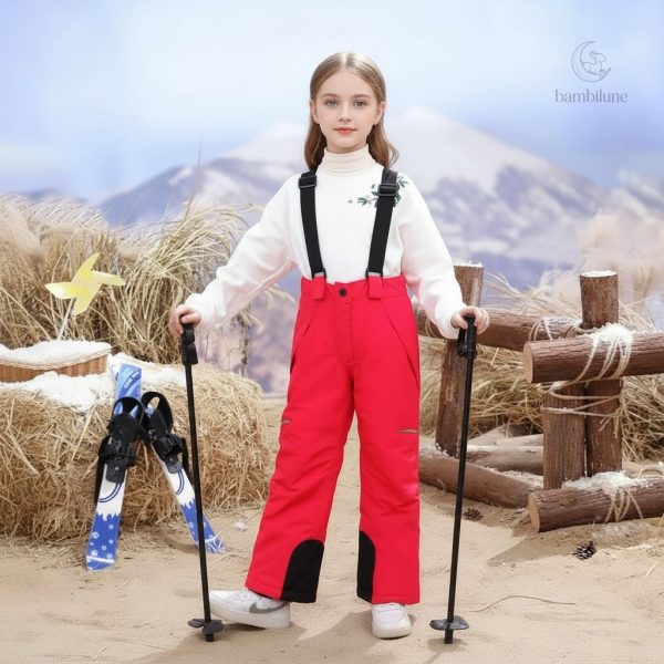 Pantalon de ski enfants MountainFit, flexible et chaud