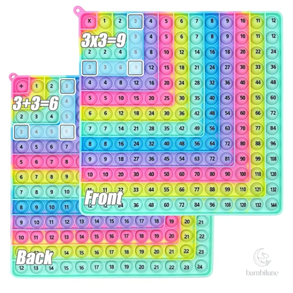 Multicolor Fidget Board pour améliorer les compétences en calcul