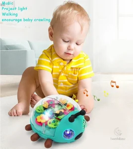 Coccinelle musicale pour stimuler la motricité des bébés