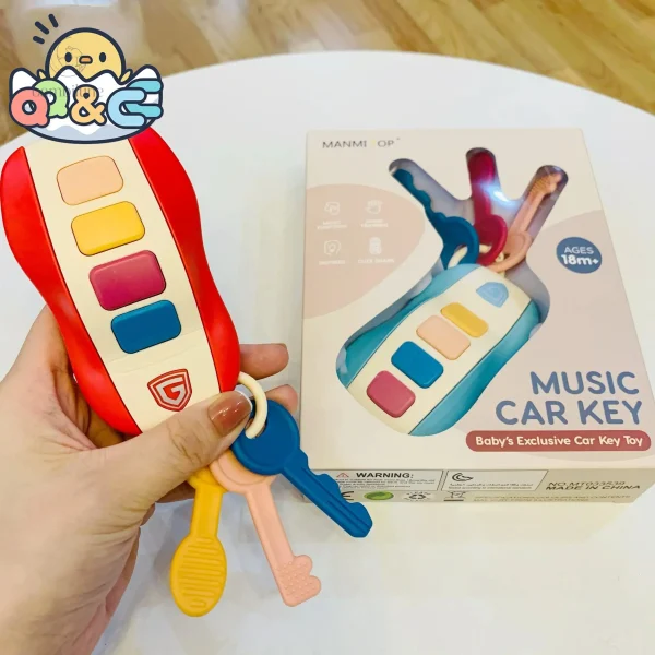 Jouet musical clés de voiture pour bébés de 0 à 1 an