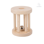 Cage à roulettes en bois pour le plaisir des enfants