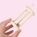 Jouet d'éveil en bois avec roulettes pour petits