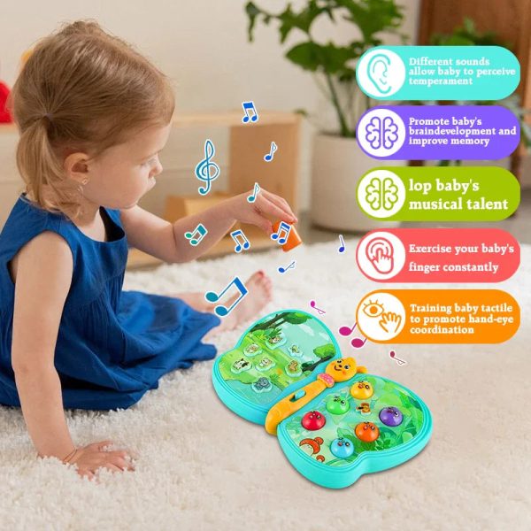Papillon musical stimulant la curiosité des enfants