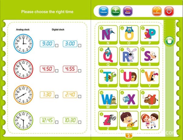 Apprentissage de l'anglais avec des lettres musicales pour enfants