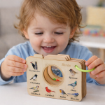 Jouet éducatif en bois pour explorer la nature