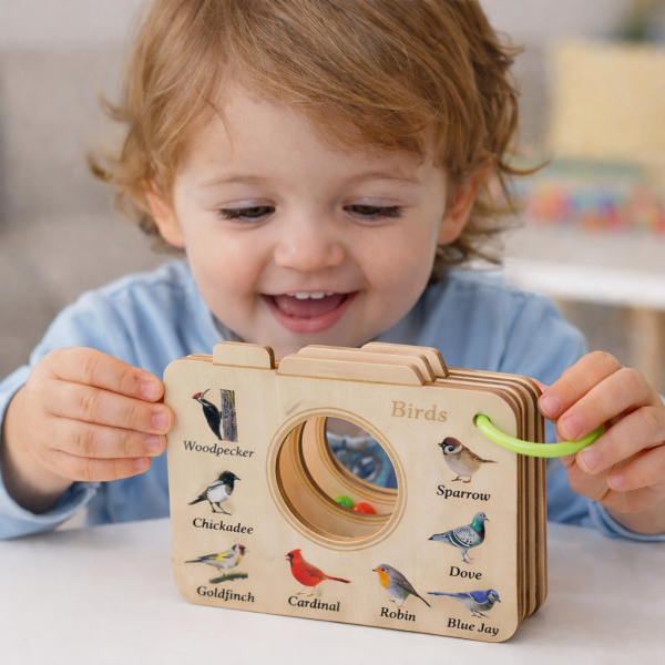 Jouet éducatif en bois pour explorer la nature