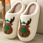 Modèle joyeux de chaussons de Noël pour enfants