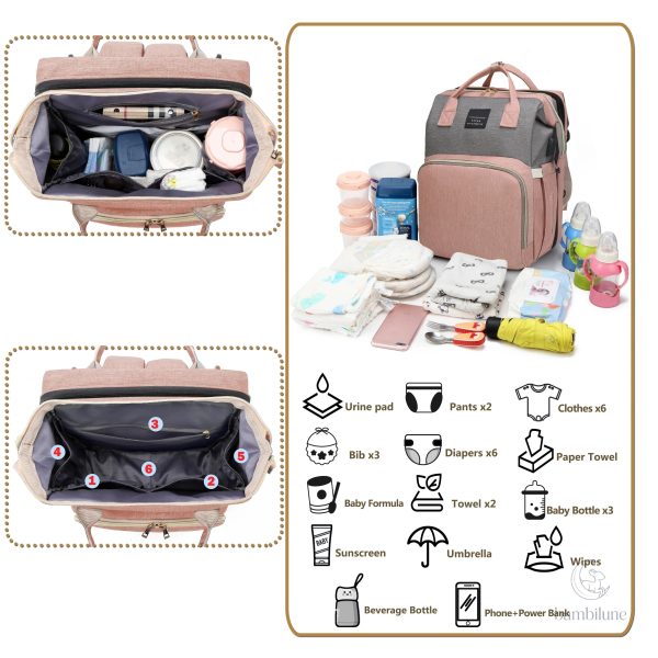 Sac à langer Nuvella Baby, parfait pour les sorties en famille