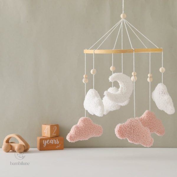 Mobile pour bébé Nuvio avec nuages apaisants