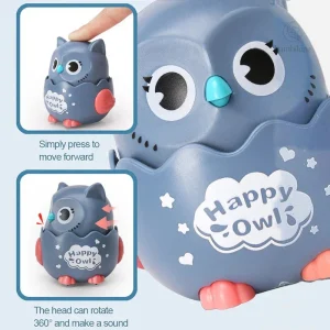 Voiture Hibou colorée pour les tout-petits