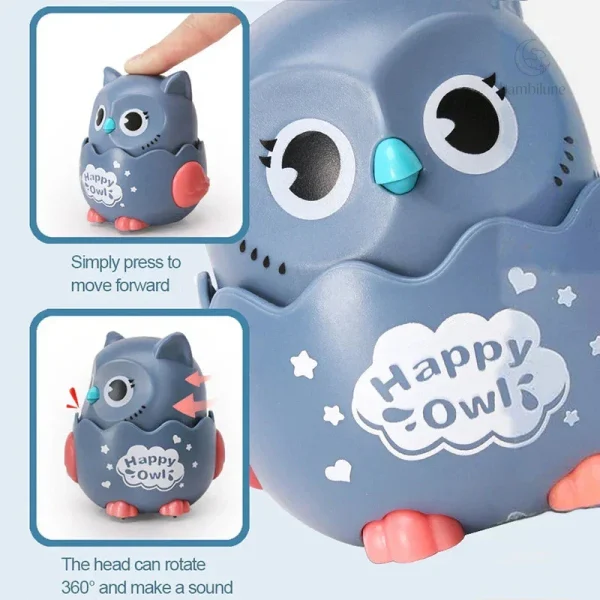 Voiture Hibou colorée pour les tout-petits