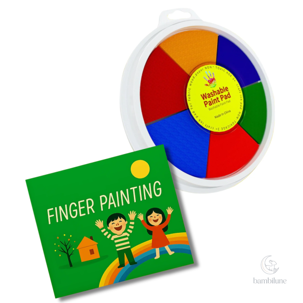 Peinture au doigt ludique pour enfants de 3 à 4 ans