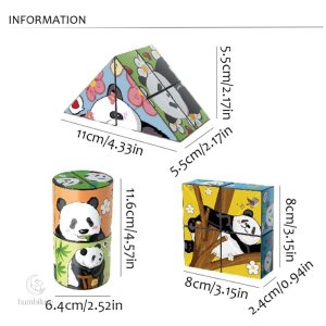 Jouet éducatif avec un design de panda coloré