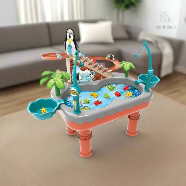 Pingouins à pêcher : jeu captivant pour jeunes enfants