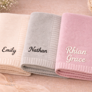 Couverture en coton personnalisée pour bébé