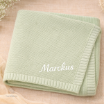 Cadeau personnalisé pour bébé : couverture douce