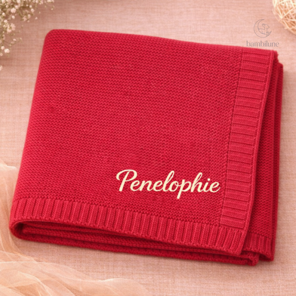Couverture brodée pour enfant, cadeau idéal