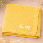 Douce couverture personnalisée pour naissance
