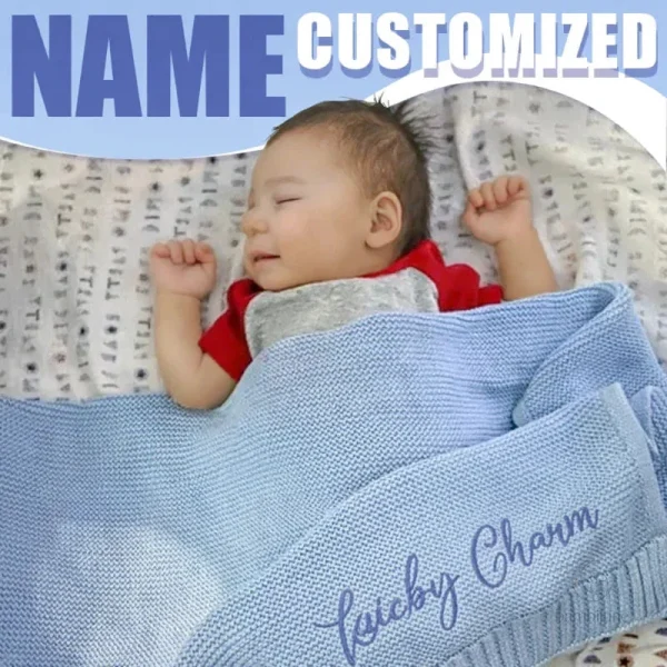 Blanket personnalisée pour nouveau-né en coton