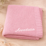 Blanket unique avec broderie personnalisée