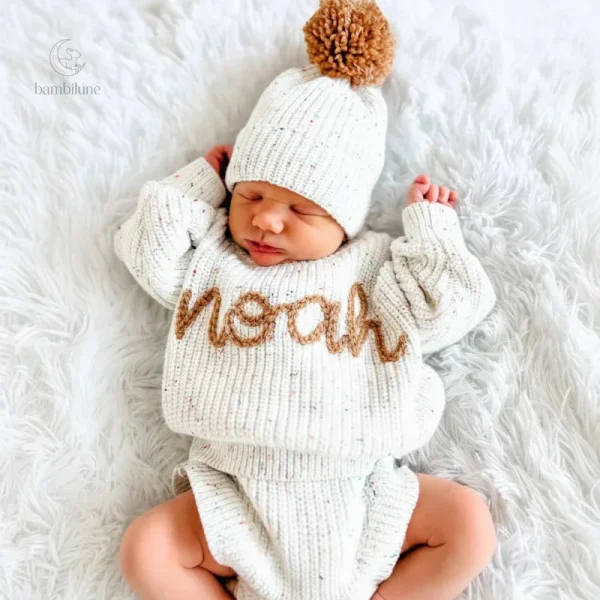 Pull bébé personnalisé – Unique et plein d'amour