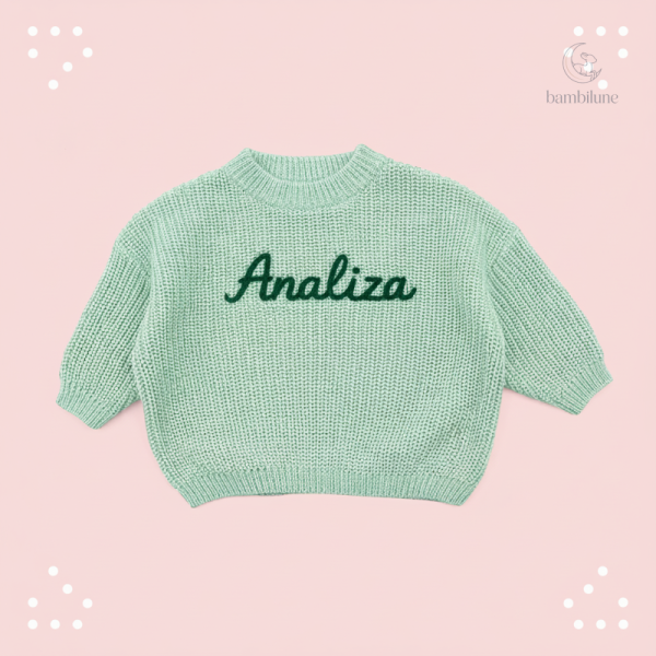 Sweater bébé unique avec prénom