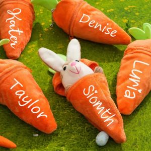 Lapin en peluche personnalisé pour Pâques